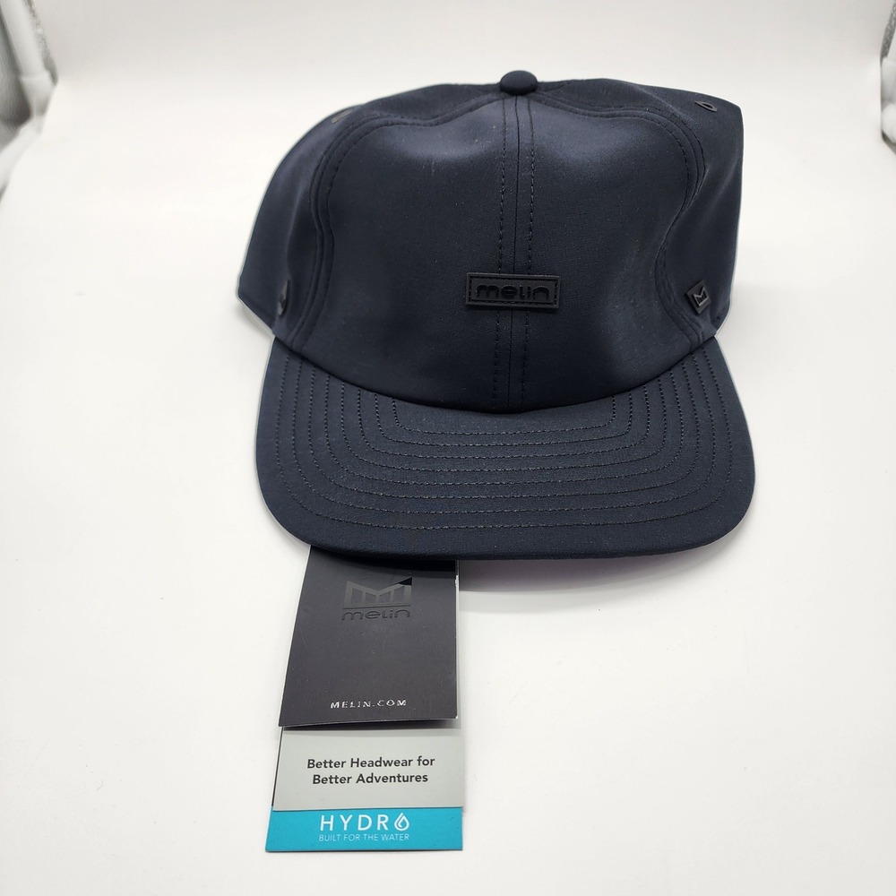 NWT Melin The Legend Hydro Hat Black Classic CL Performance Golf Cap Waterproof